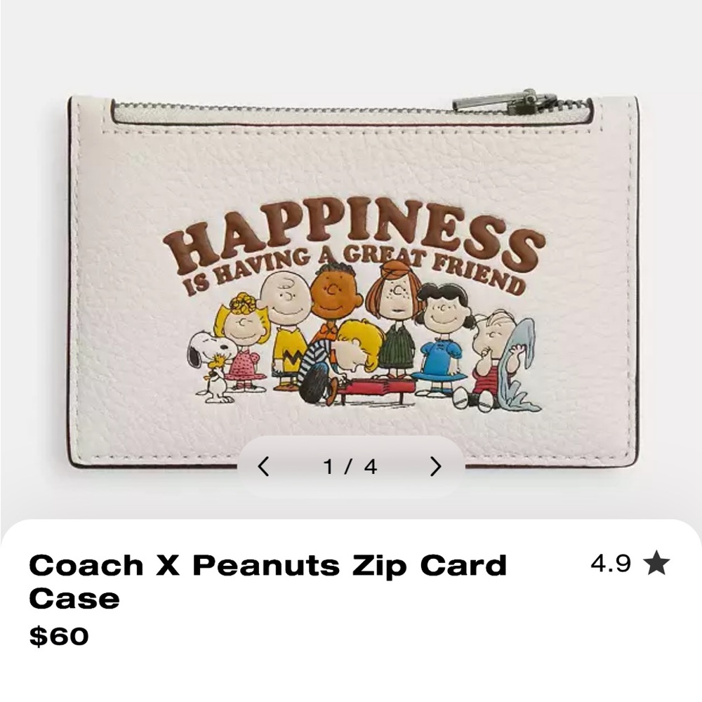Coach x Peanuts Bundle - Brand new in Box Bag with Wallet and Charm - Picture 2 of 6